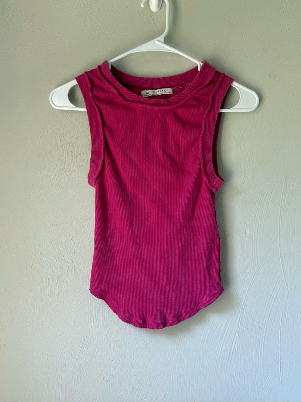 We The Free Pink Cropped Tank Top Size XS